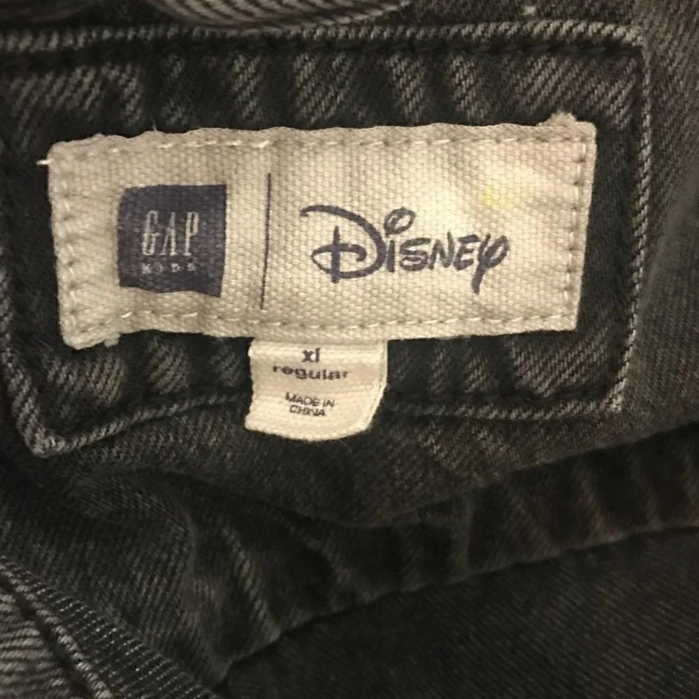 Disney Gap Kids black Jean Jacket